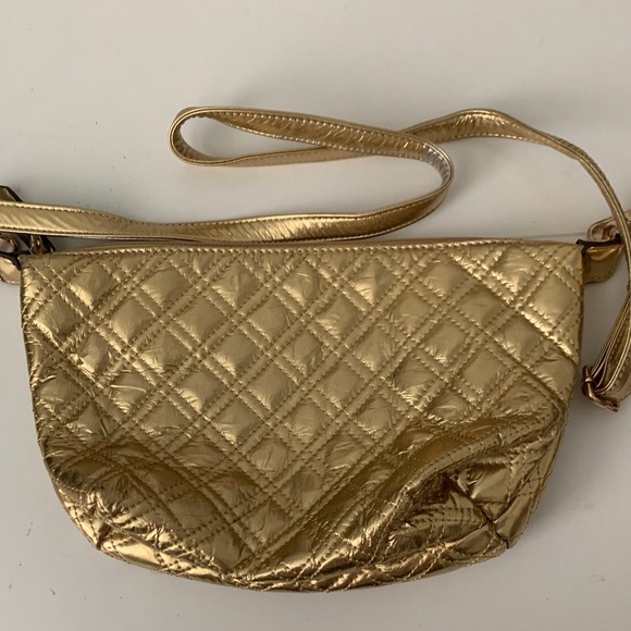 Melie Bianco Handbags - Vintage Melie Bianco Gold crossbody